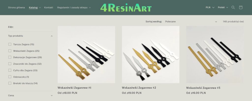 gdzie kupić wskazówki i cyfry dla zegara