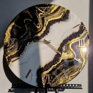 Zegar da resin art Jin Jang 60 cm