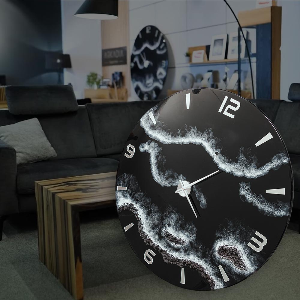 zegar z żywicą czarne morze