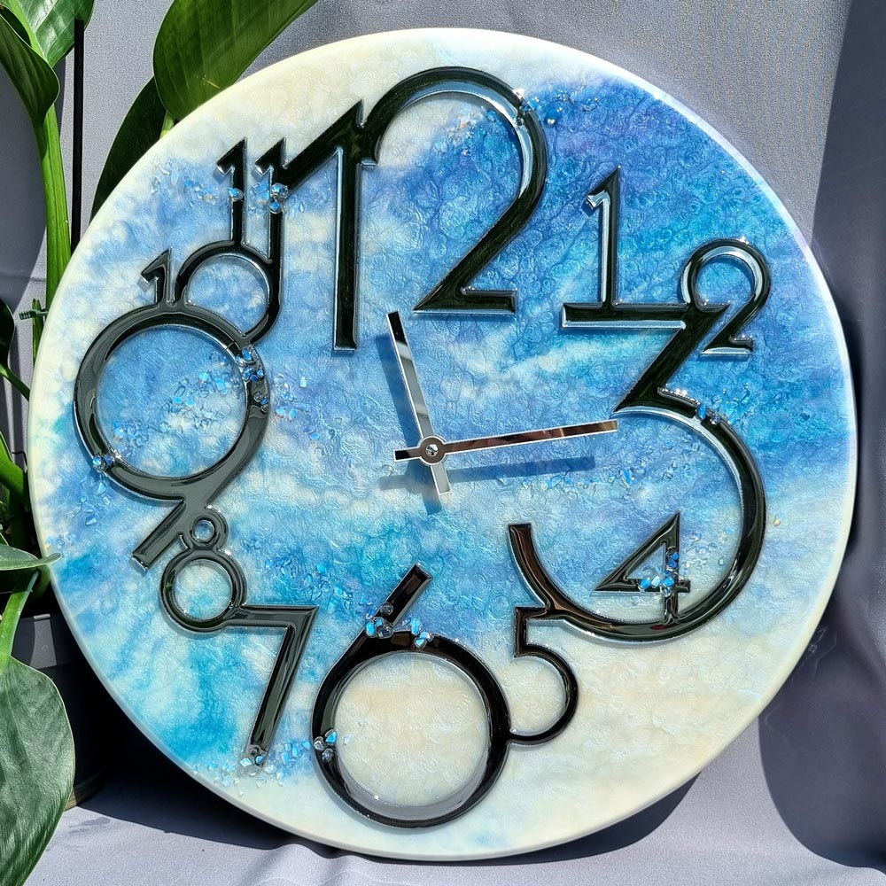 zegar z żywicą Księżyc