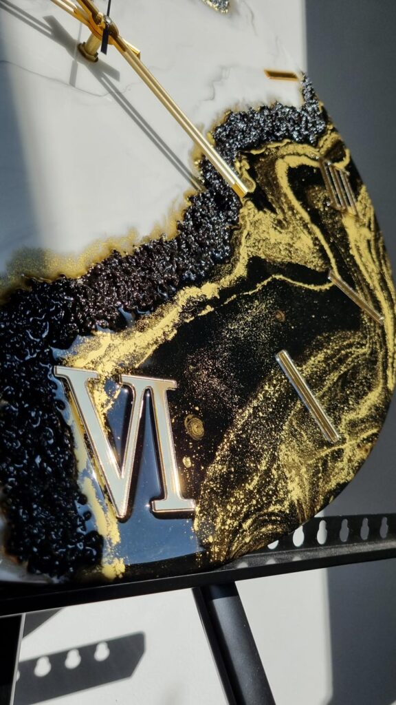 Zegar da resin art Jin Jang 60 cm