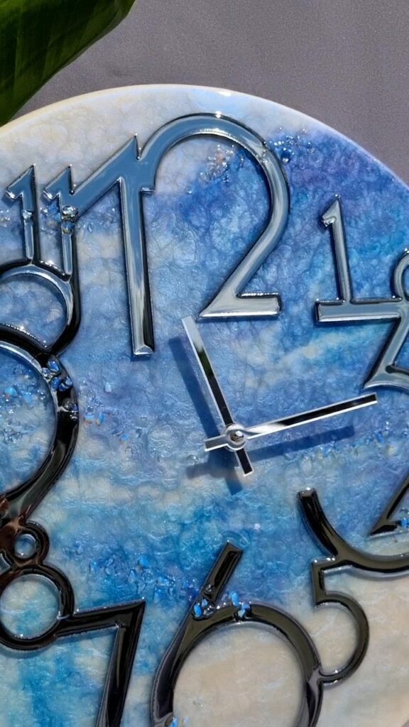 zegar z żywicą Księżyc