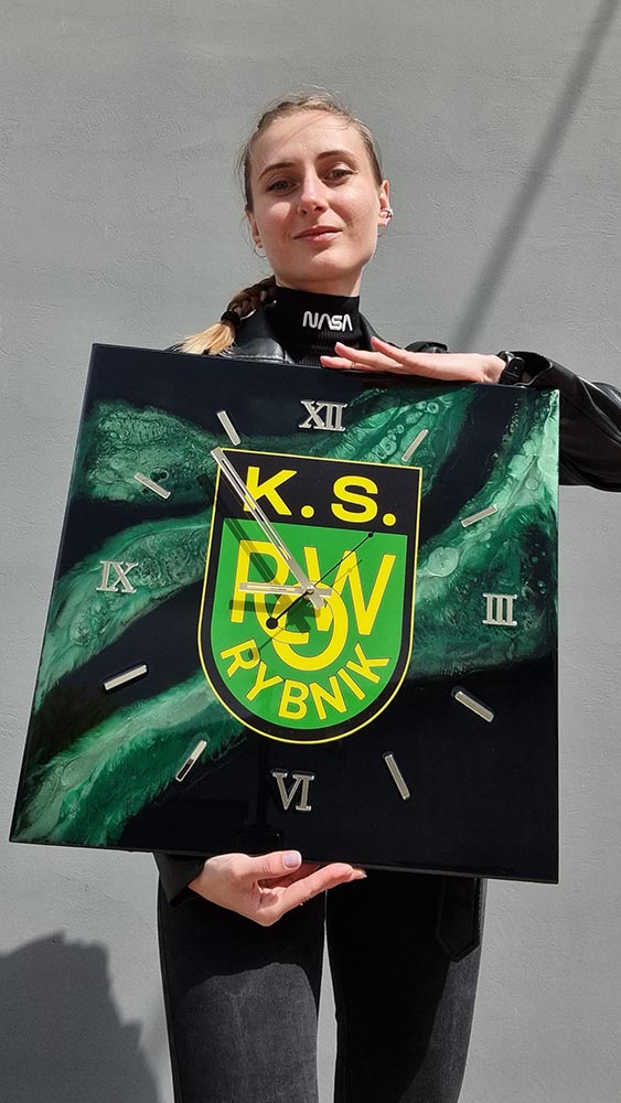 zegar na prezent dla klubu sportowego ROW Rybnik