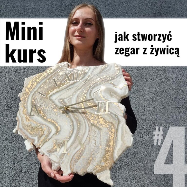 kurs zegar z żywicy