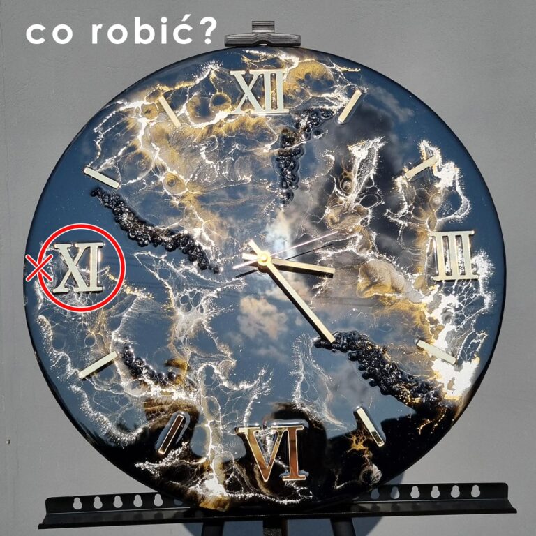 co robić jeśli źle zalałeś cyfrę żywicą