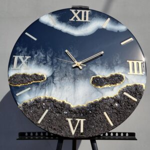 zegar z żywicy czarne morze