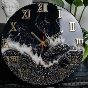 zegar z żywicą czarne morze